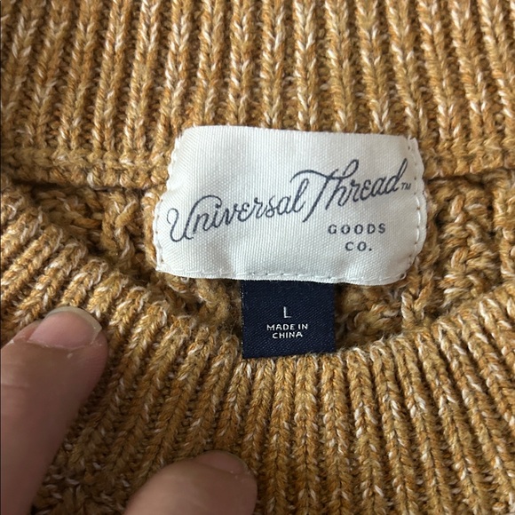 Universal Thread Textured Mustard Sweater - Picture 3 of 6